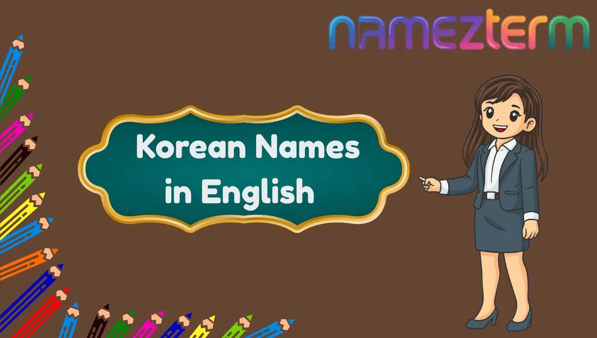 Korean Names in English