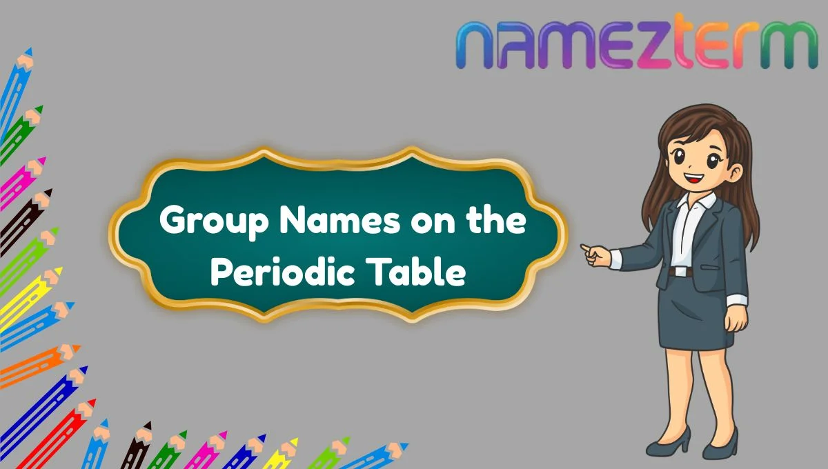 Group Names on the Periodic Table
